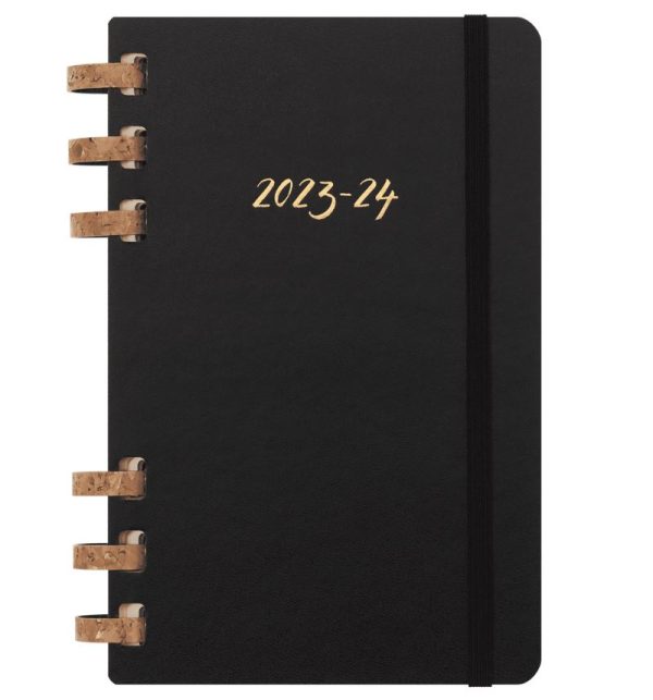 Notes planer sa spiralom Moleskine Academic Student 2023/2024 crni 13x21cm TP